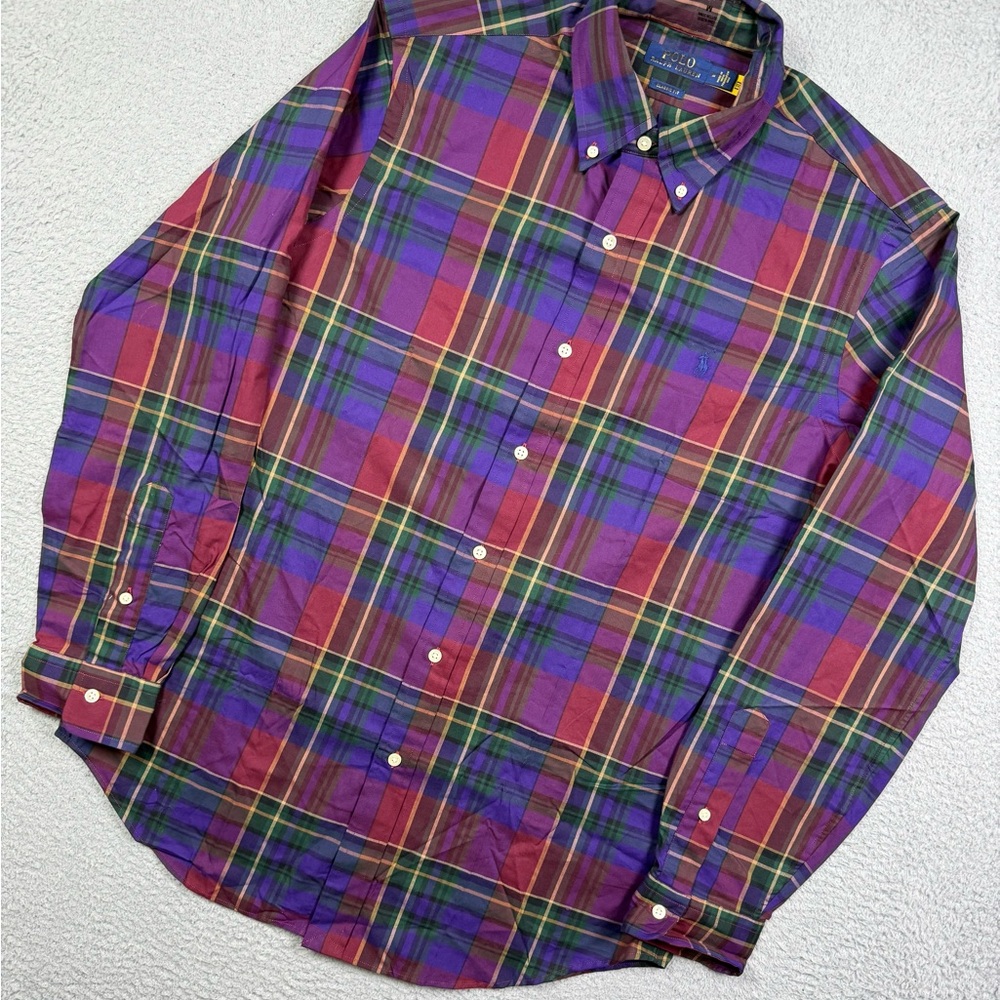 Polo Ralph Lauren plaid button‎ down long sleeve shirt